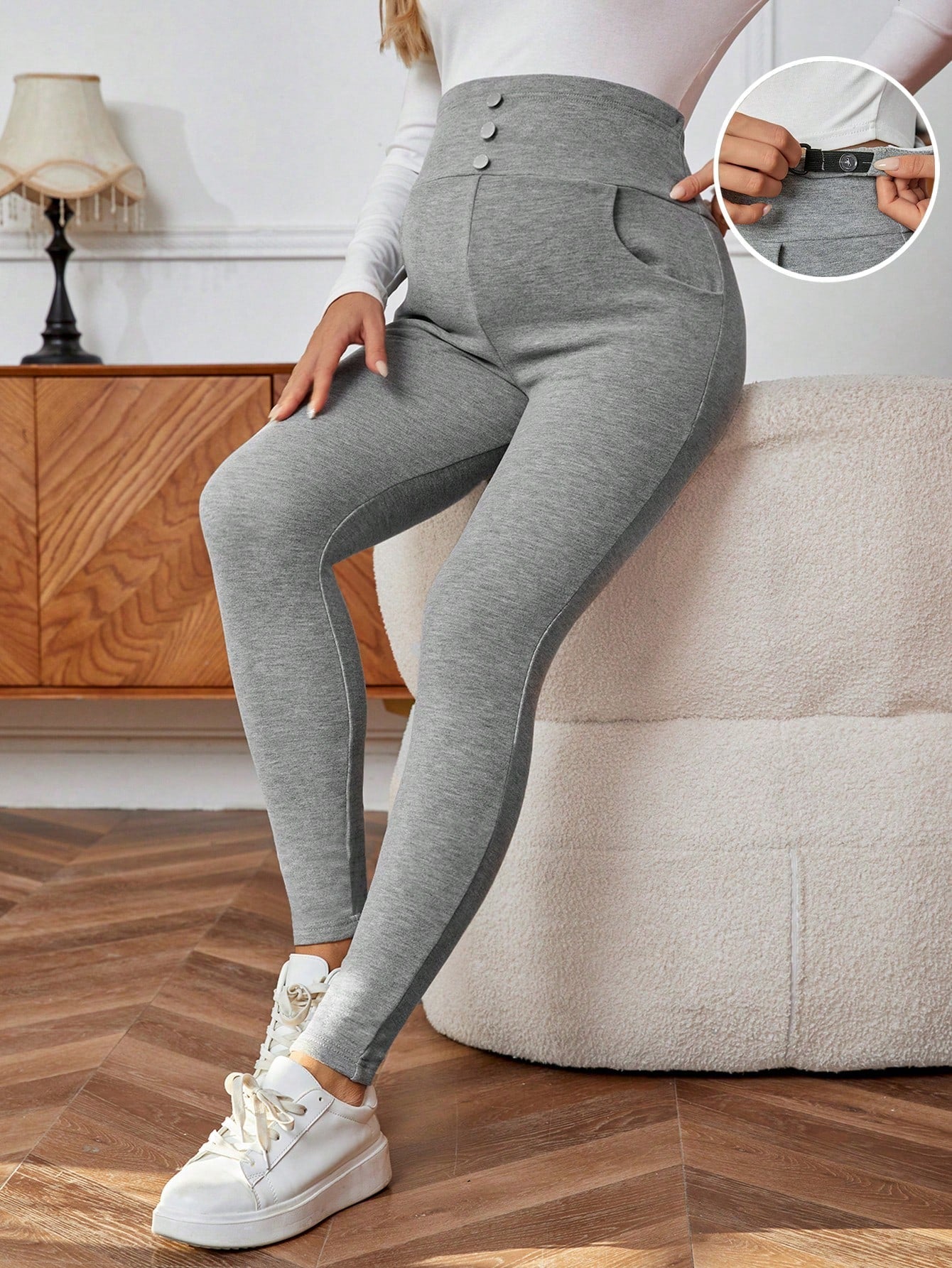 Calça materna com bolsos laterais Deina