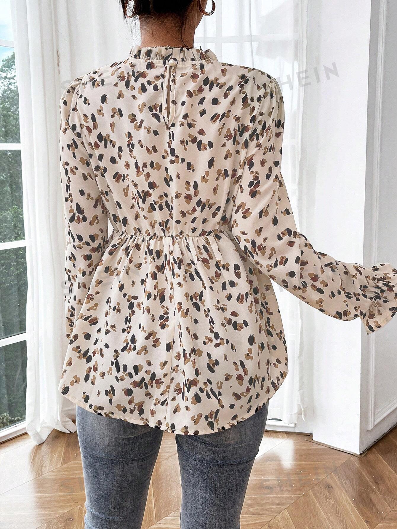 Blusa materna manga longa estampada Kalony