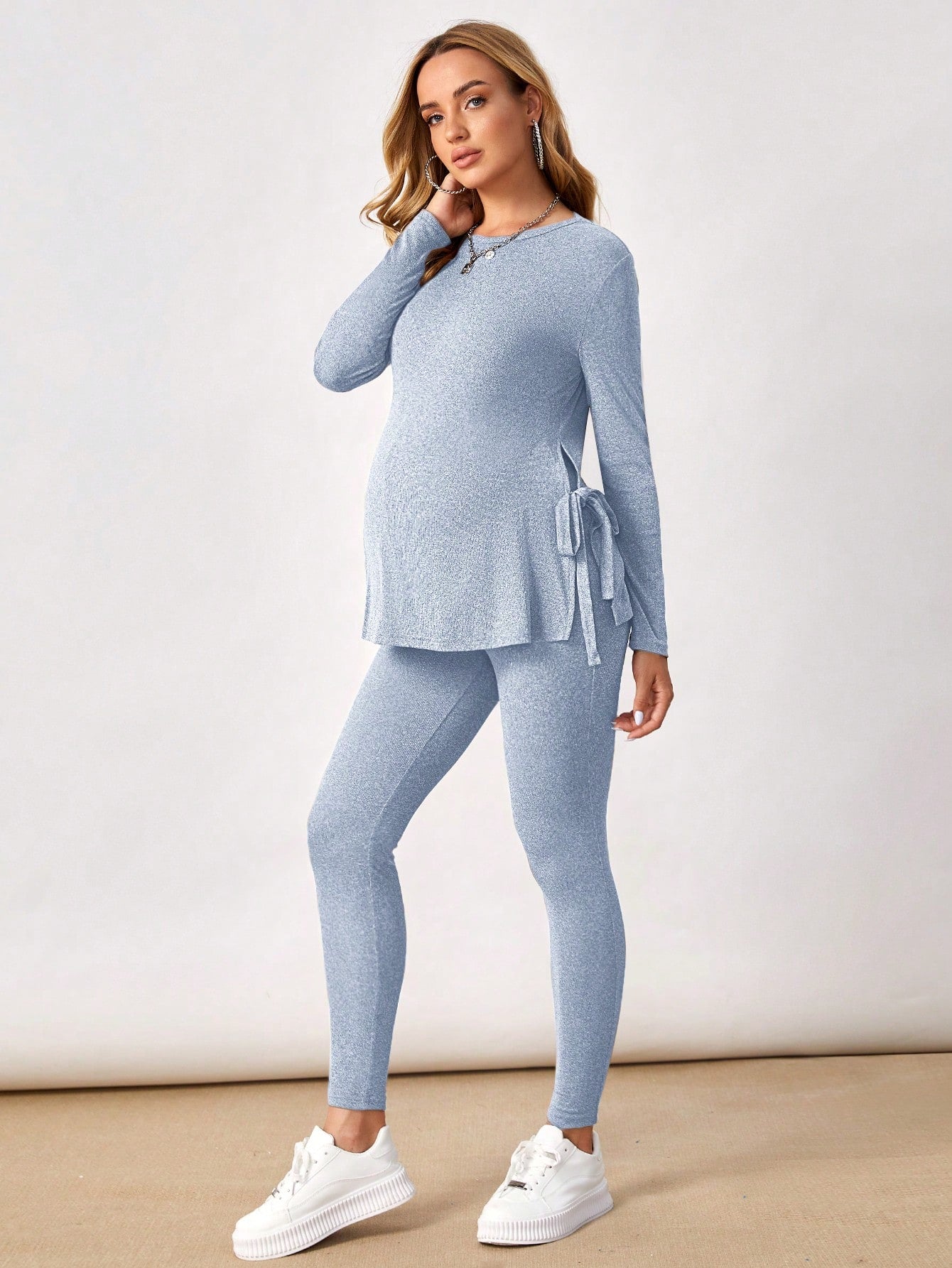 Conjunto Feminino Maternidade Casual Blusa e Calça Camila