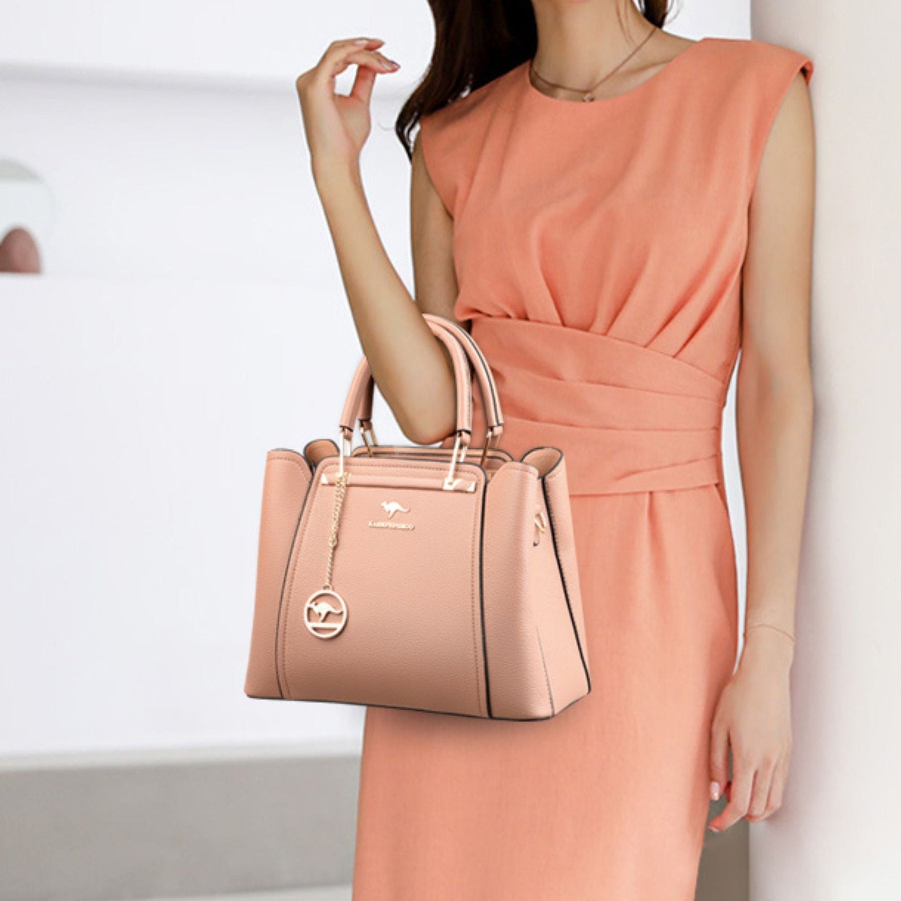 Bolsa Feminina de Couro Legítimo Luxuosa Corelle