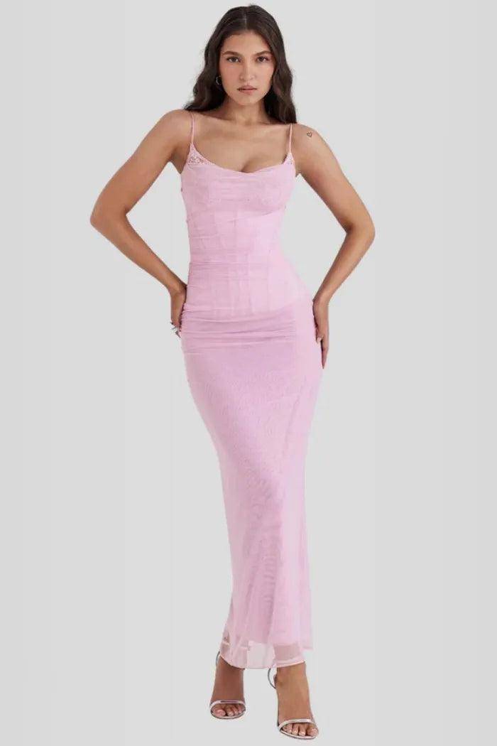 Vestido Longo Slim Fit - Modelo Nhayra