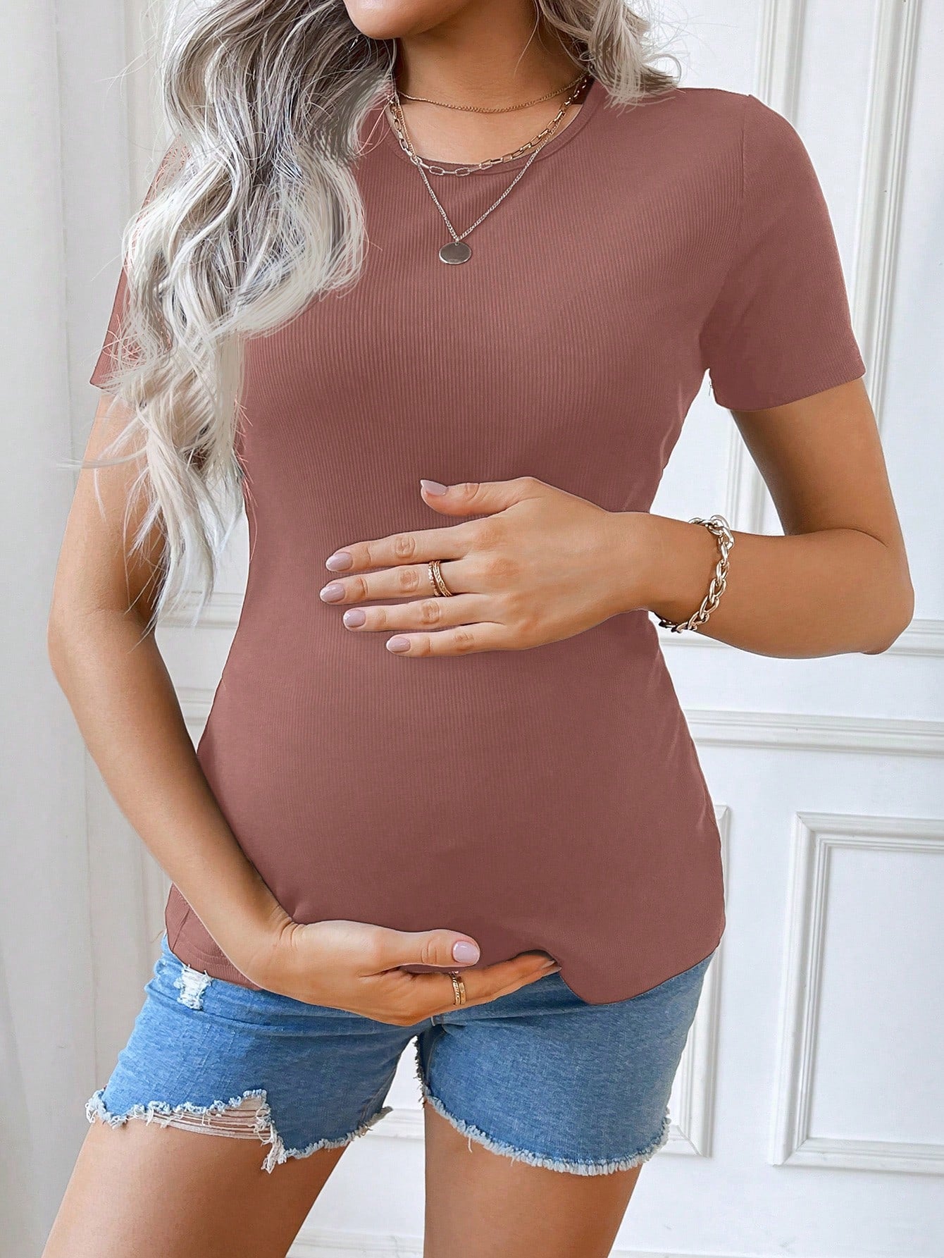 Blusa materna com laço nas costas Duda