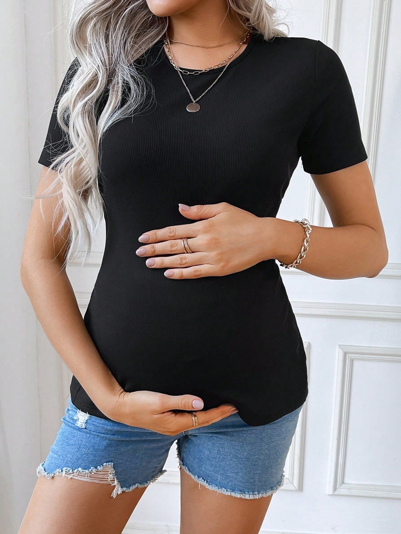 Blusa materna com laço nas costas Duda