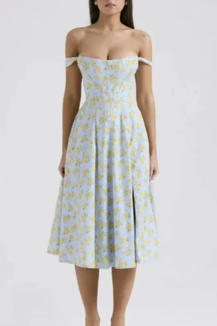 Vestido Midi Estilo corset - Modelo Aryana