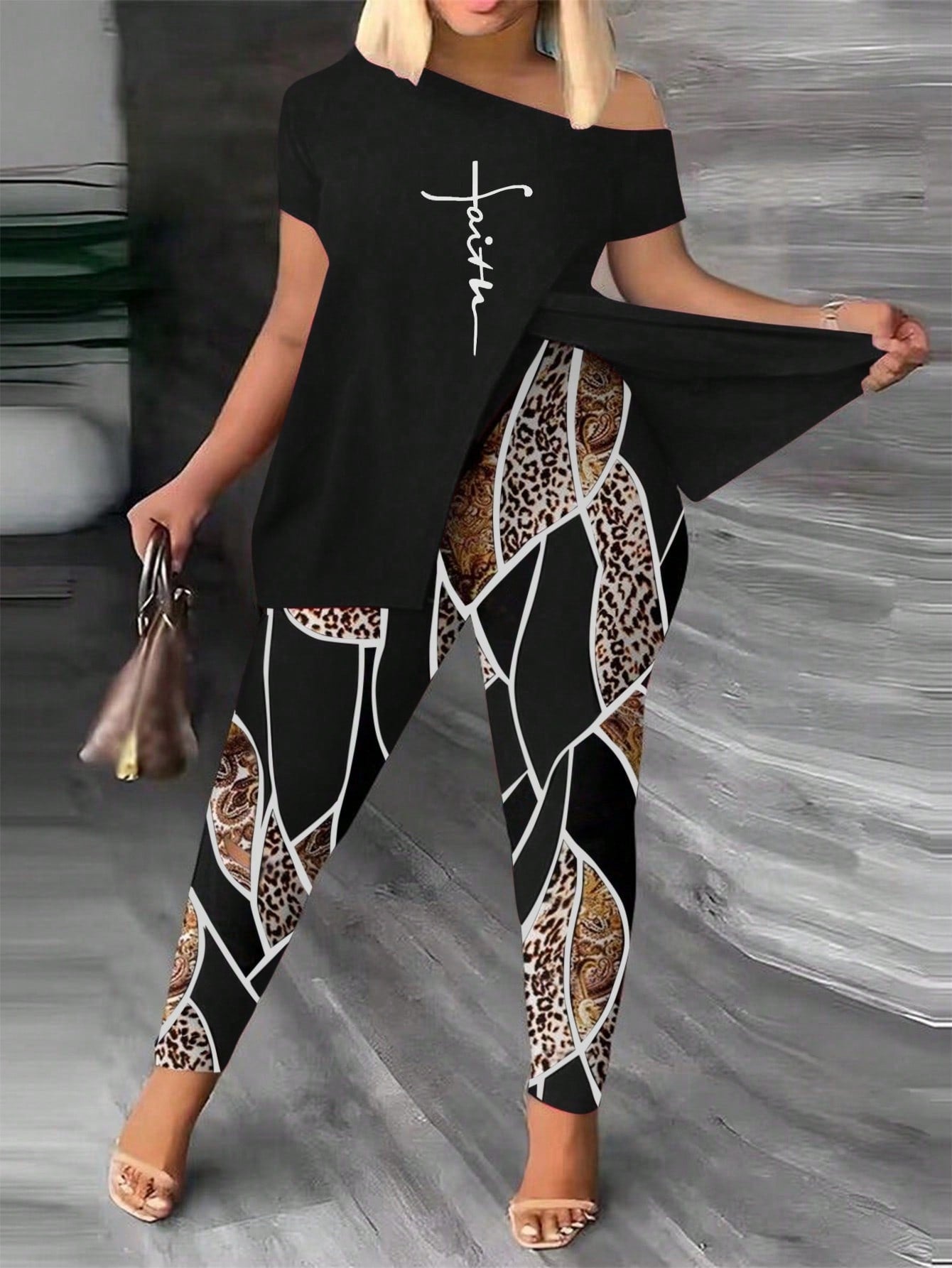 Conjunto Feminino de Calça Karen Plus Size.