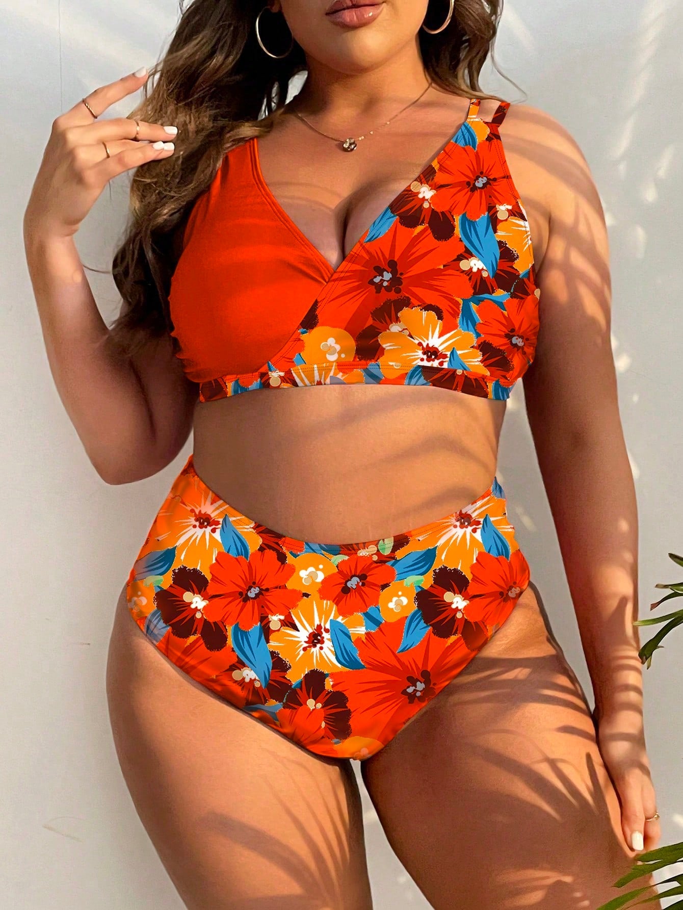 Biquini Feminino cintura alta Leia. Plus Size