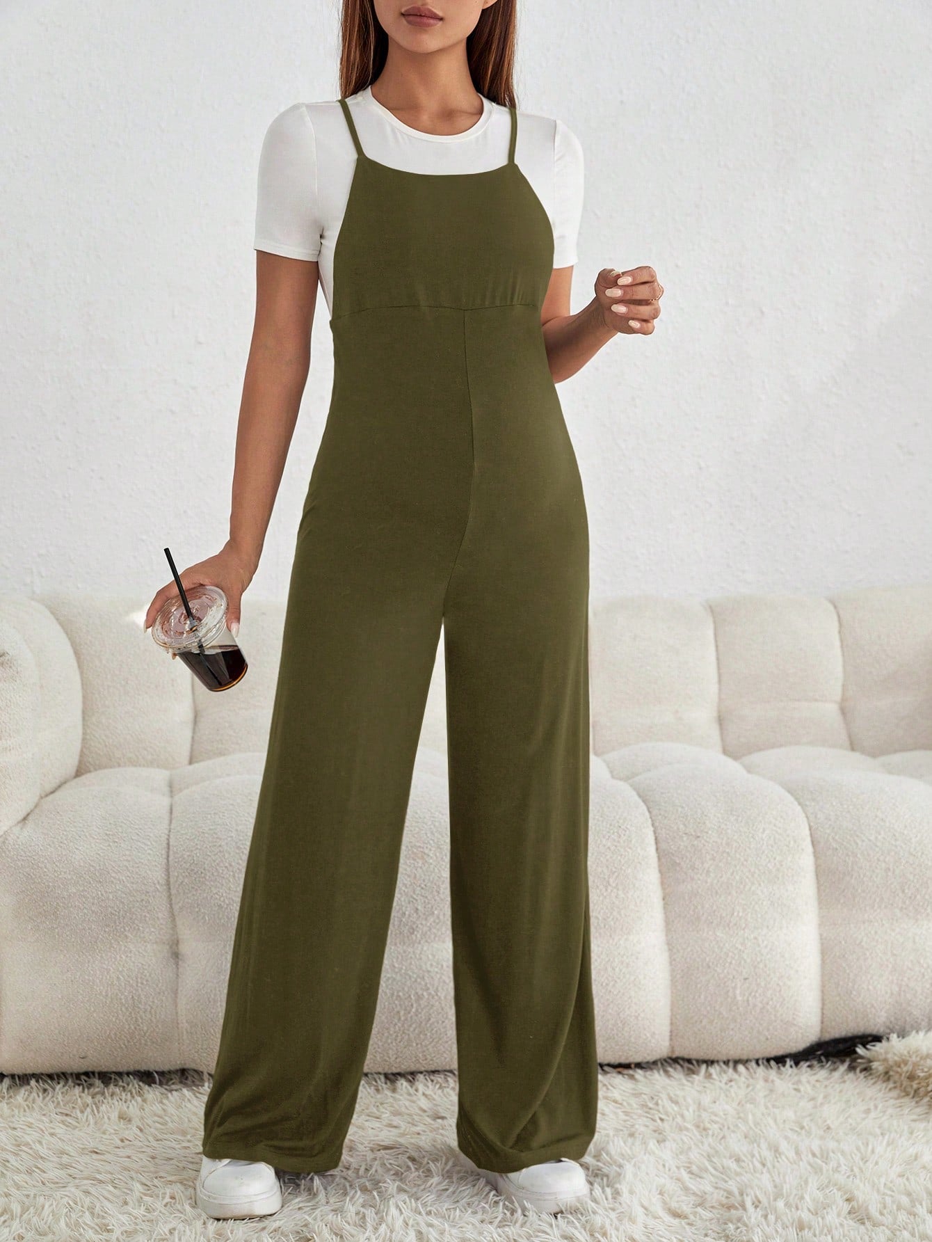 Macacão Feminino Maternal com alcinhas Victória