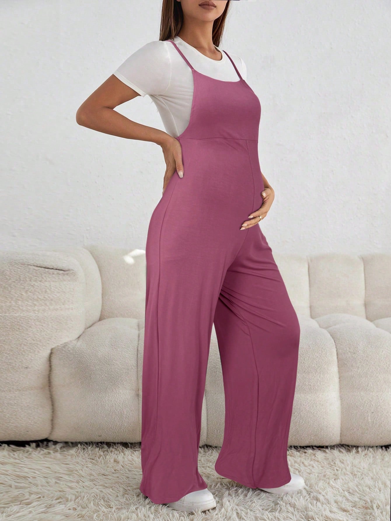 Macacão Feminino Maternal com alcinhas Victória