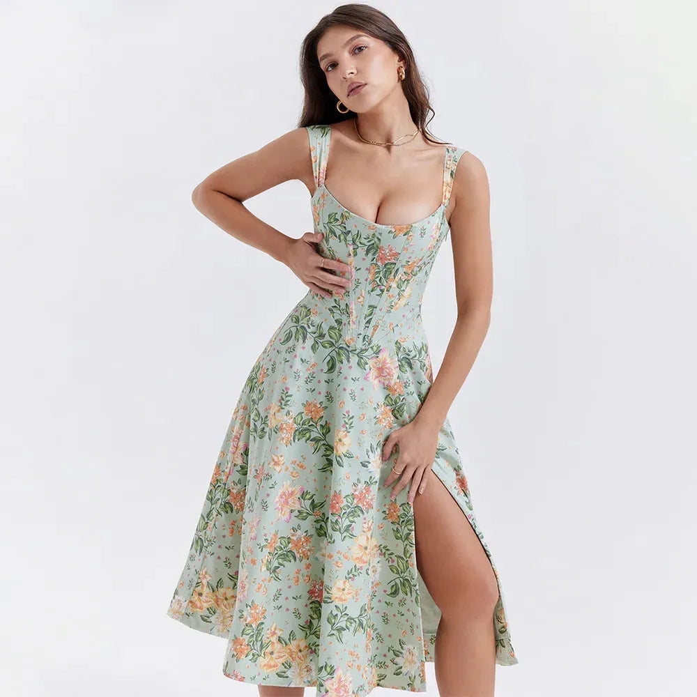 Vestido Midi Estilo corset - Modelo Aryana