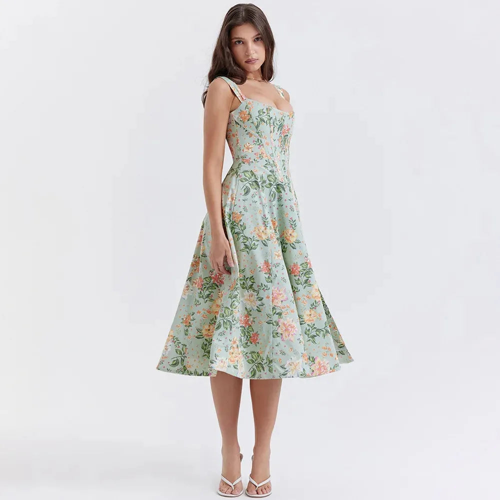 Vestido Midi Estilo corset - Modelo Aryana