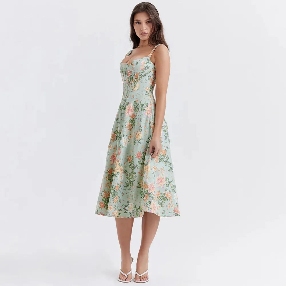 Vestido Midi Estilo corset - Modelo Aryana