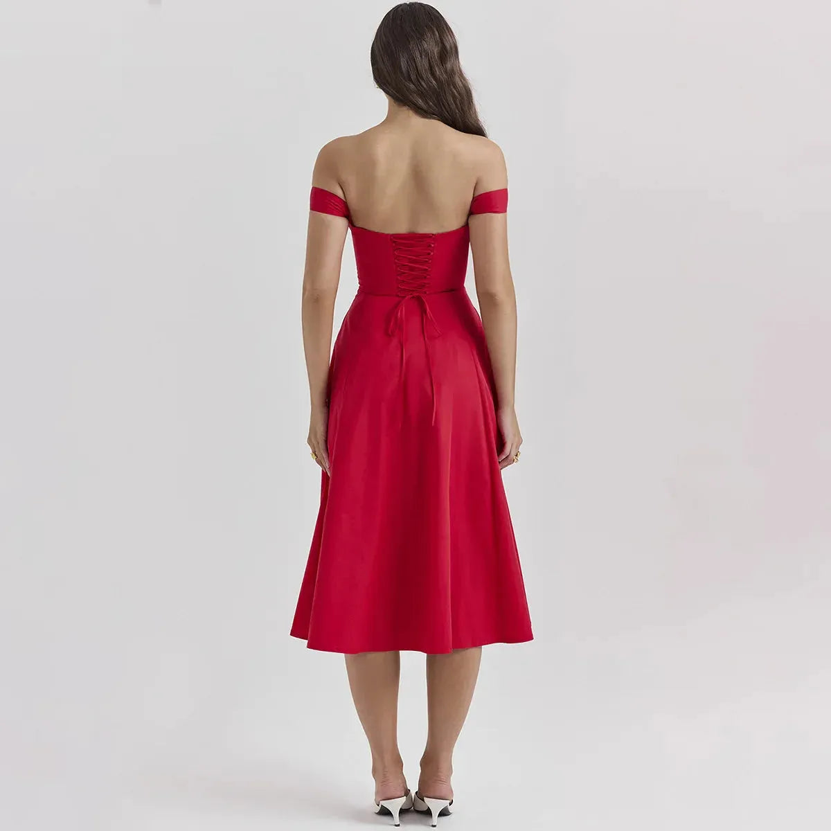 Vestido Midi Estilo corset - Modelo Aryana