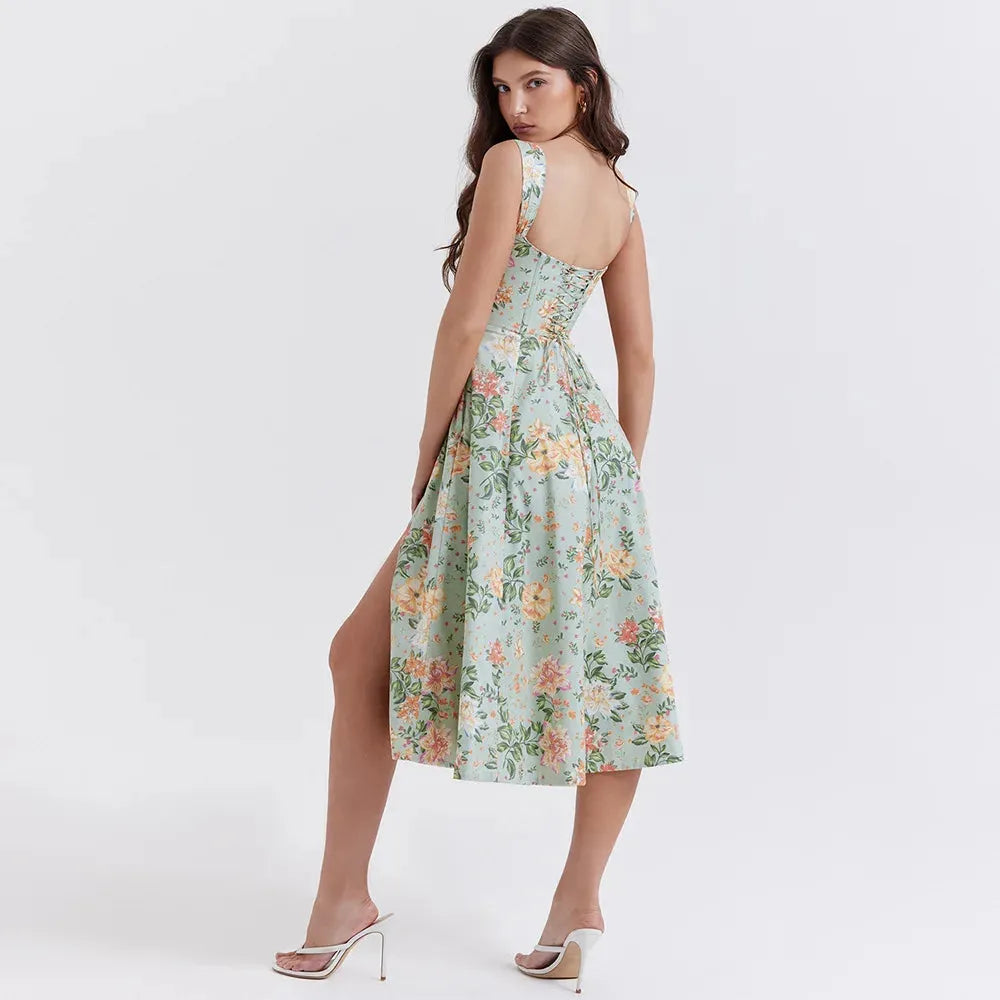 Vestido Midi Estilo corset - Modelo Aryana