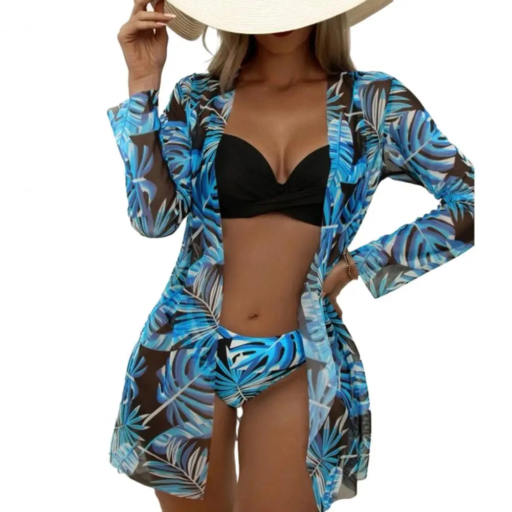Conjunto de Biquíni Feminino Cintura Alta e Sutiã Tomara que Caia