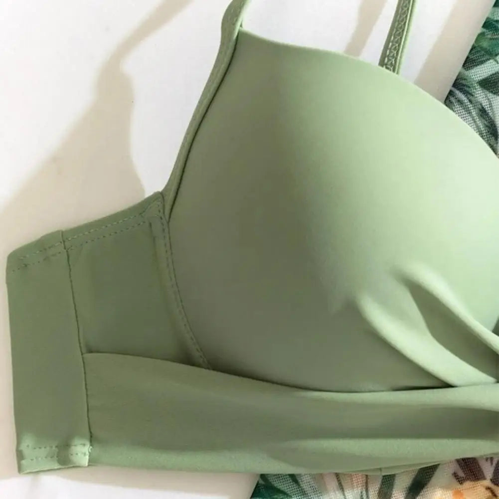 Conjunto de Biquíni Feminino Cintura Alta e Sutiã Tomara que Caia