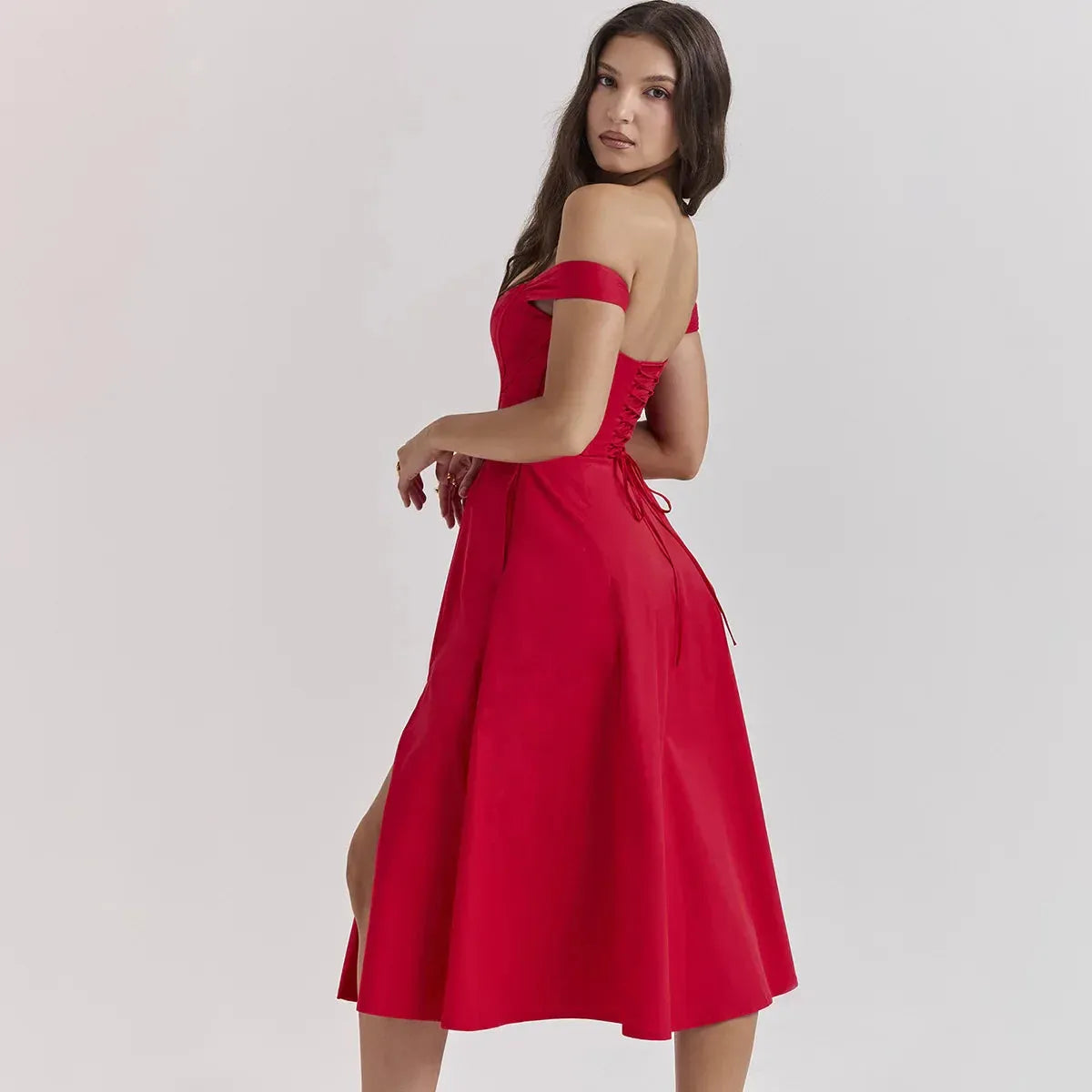 Vestido Midi Estilo corset - Modelo Aryana