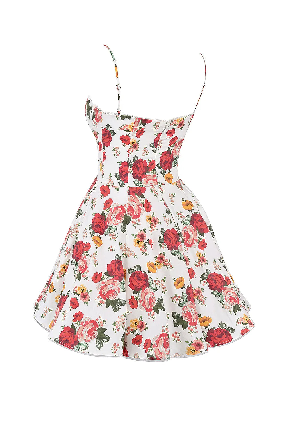 Vestido Curto Floral Modelador Com Forro - Cloe