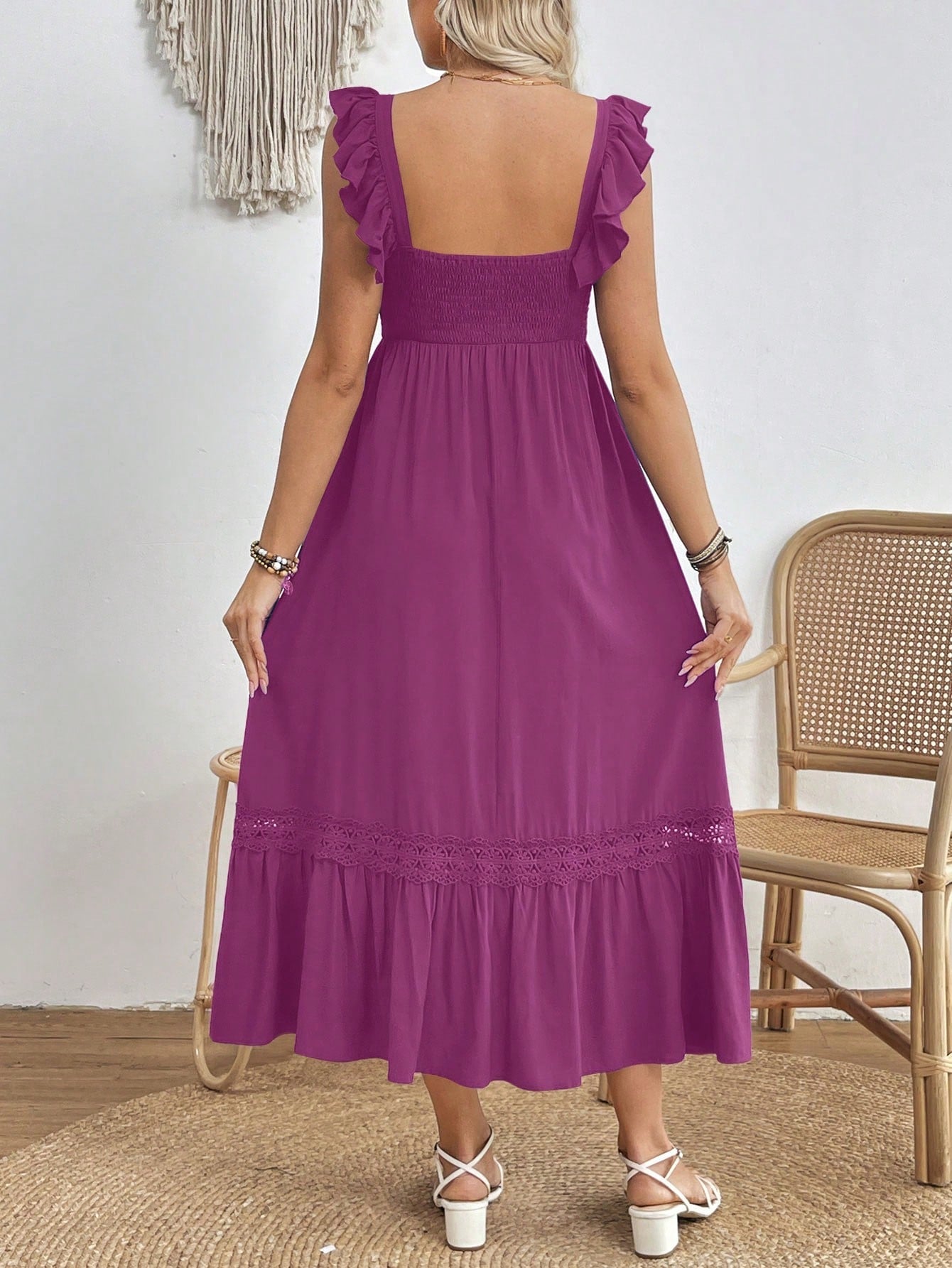 Vestido Feminino Maternal com manga voadora Mimi