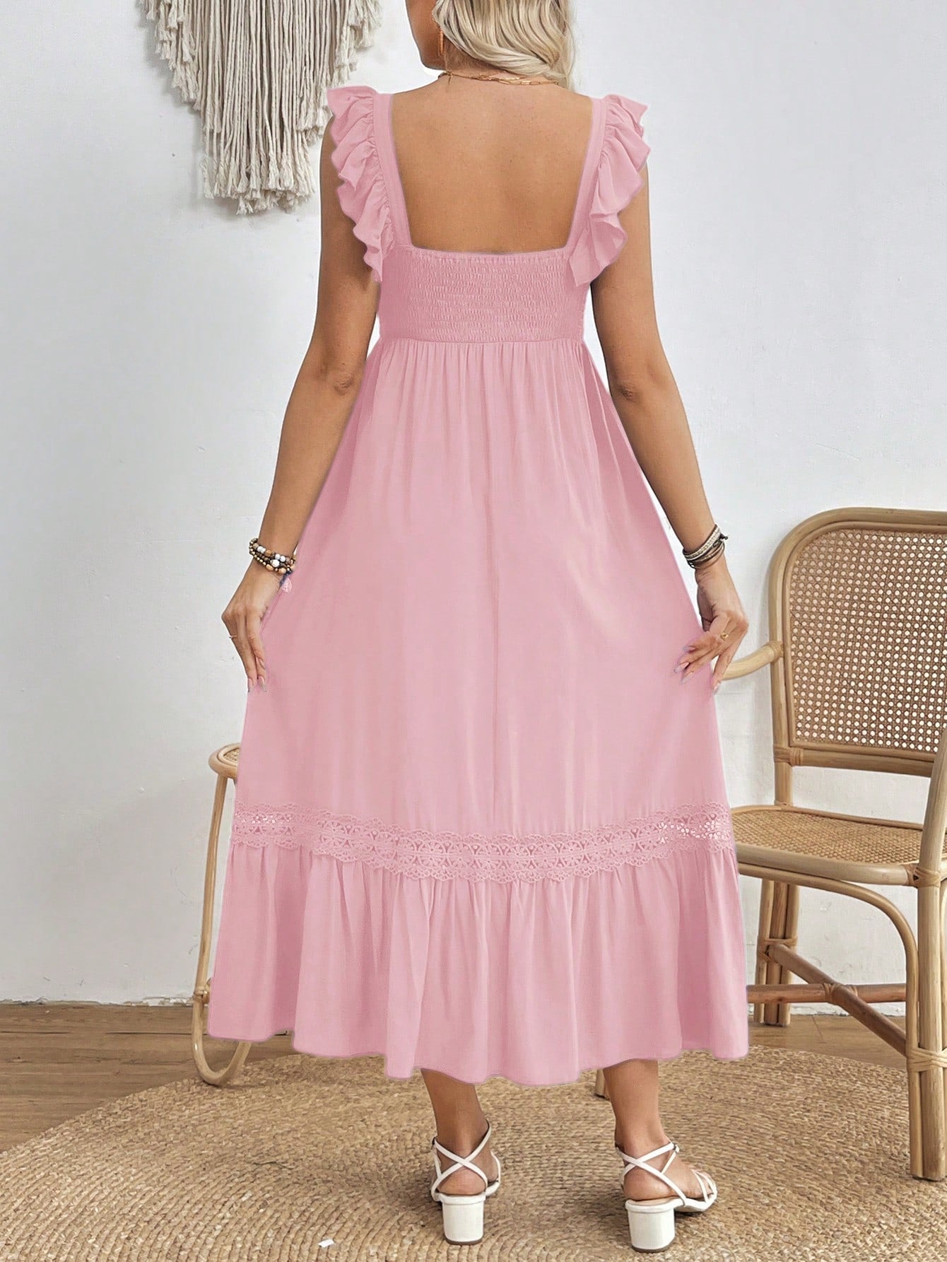 Vestido Feminino Maternal com manga voadora Mimi