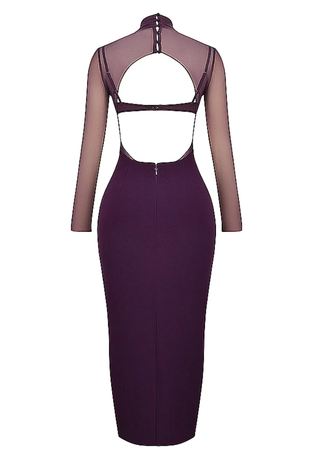 Vestido Longo Para Festas Roxo Modelo Safiya