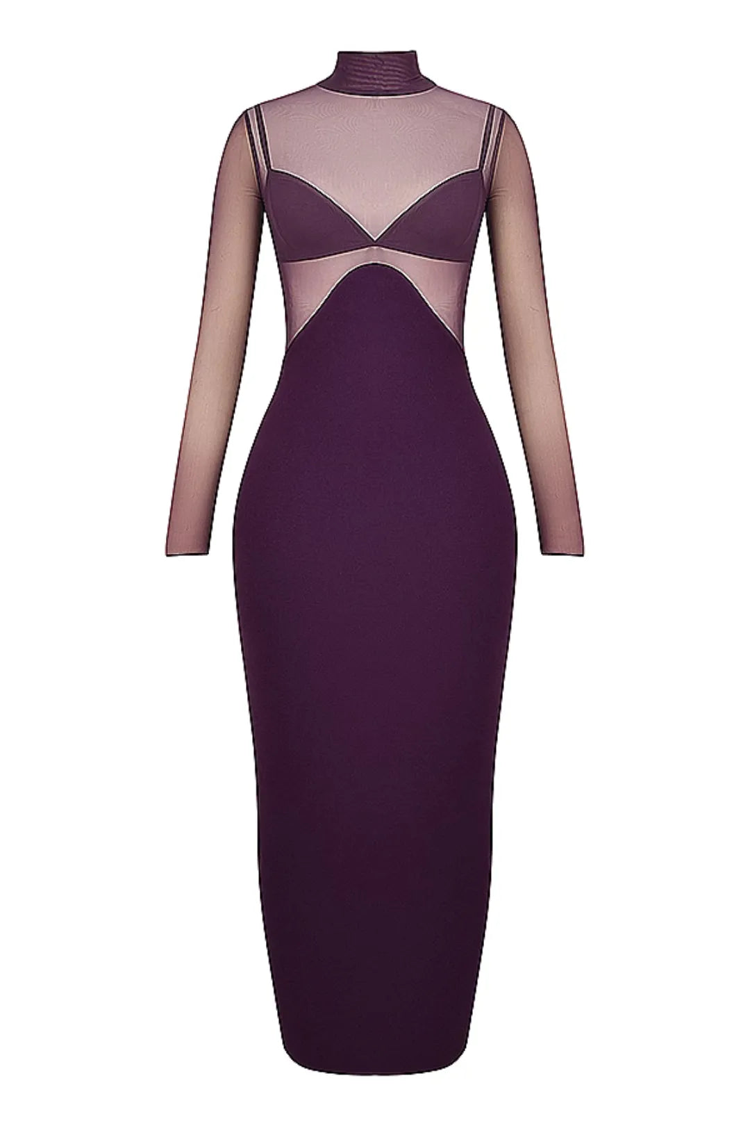 Vestido Longo Para Festas Roxo Modelo Safiya