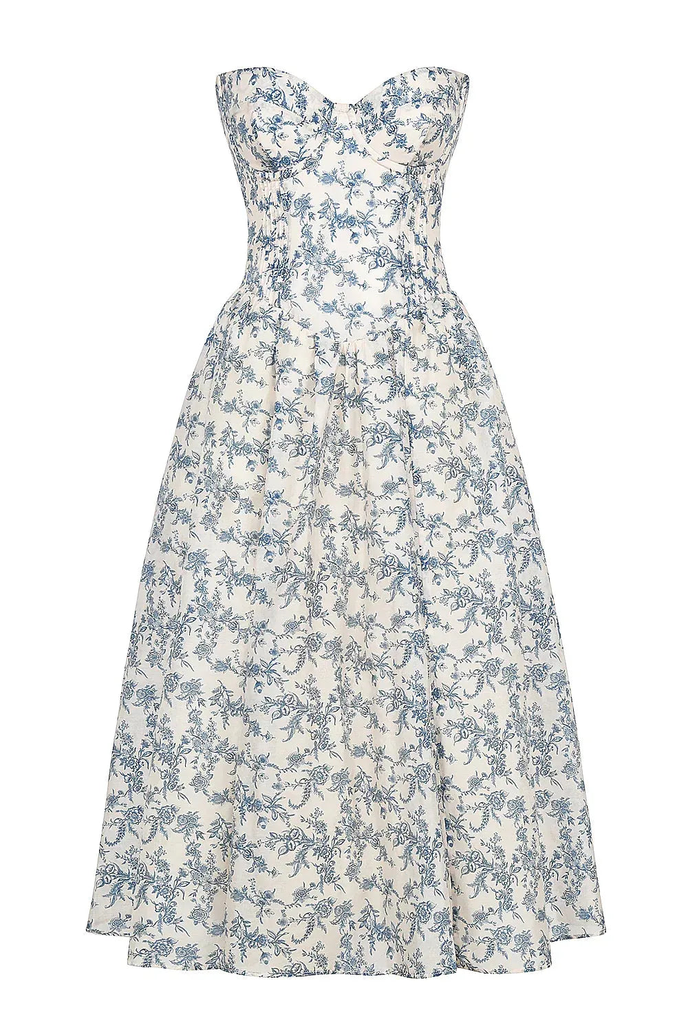 Vestido Midi Floral Modelo Estefhanie