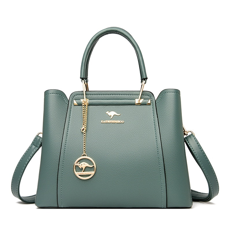 Bolsa Feminina de Couro Legítimo Luxuosa Corelle