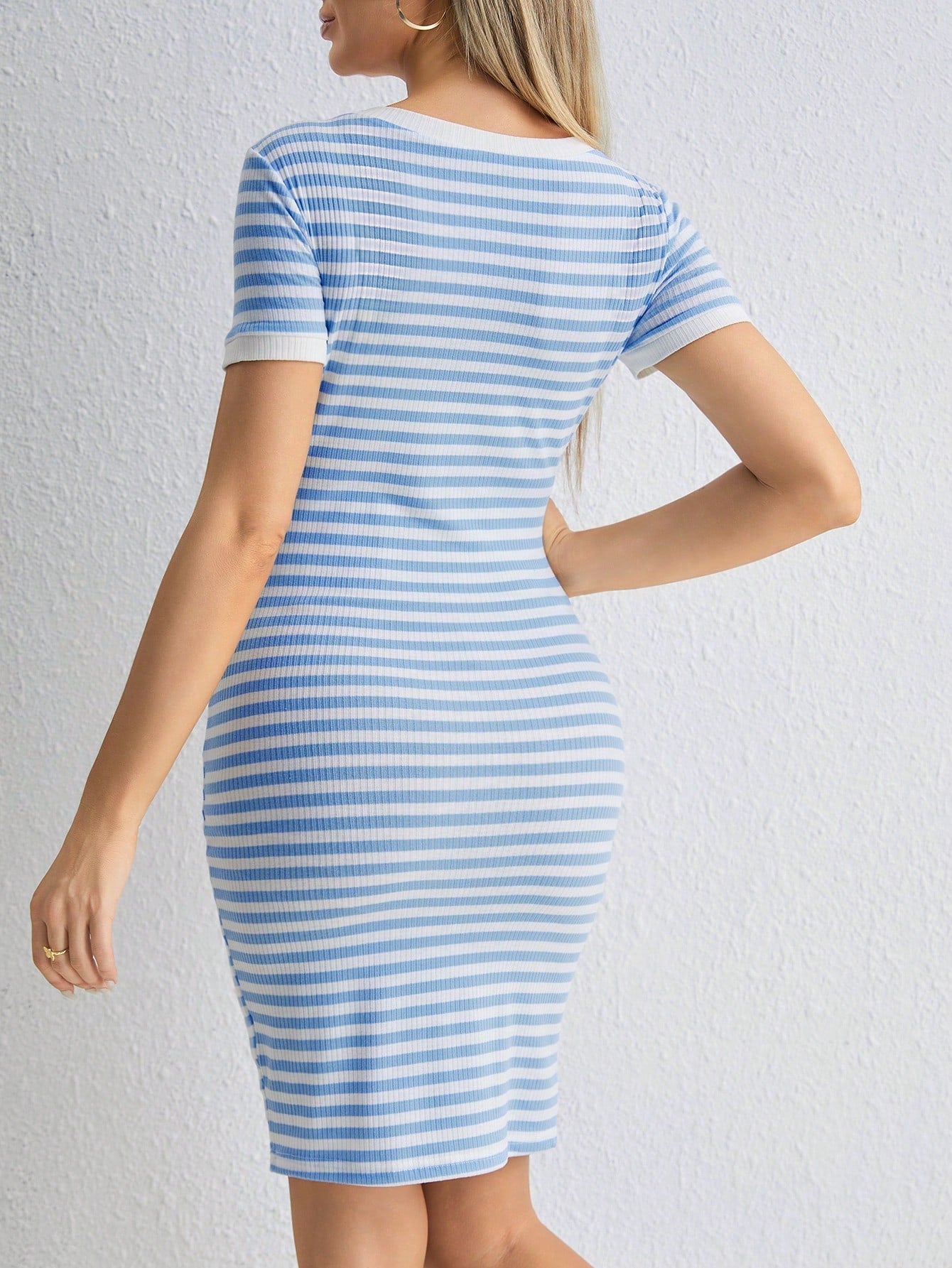 Vestido Feminino Maternal Listrado Heloí