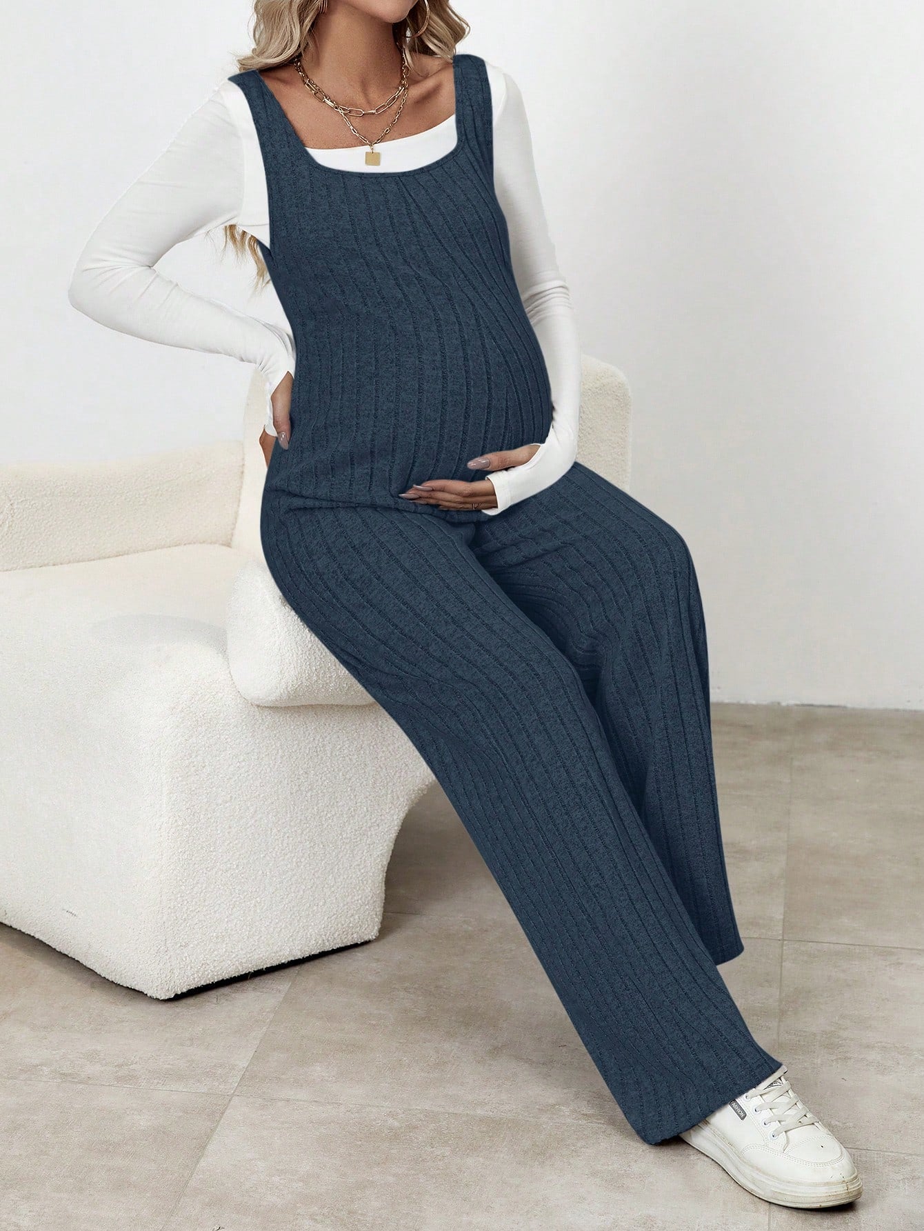 Macacão Feminino Maternal de malha Laura