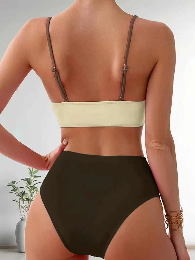 Biquíni Feminino Cruzado Duas Cores Mavie