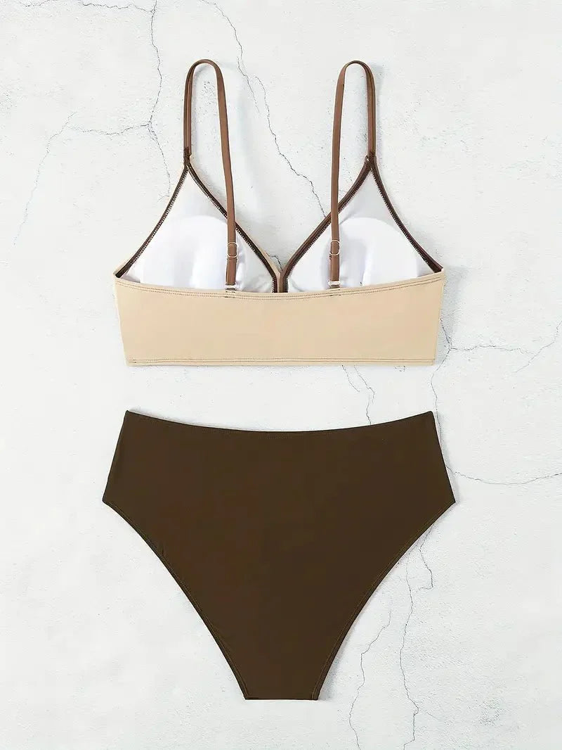 Biquíni Feminino Cruzado Duas Cores Mavie