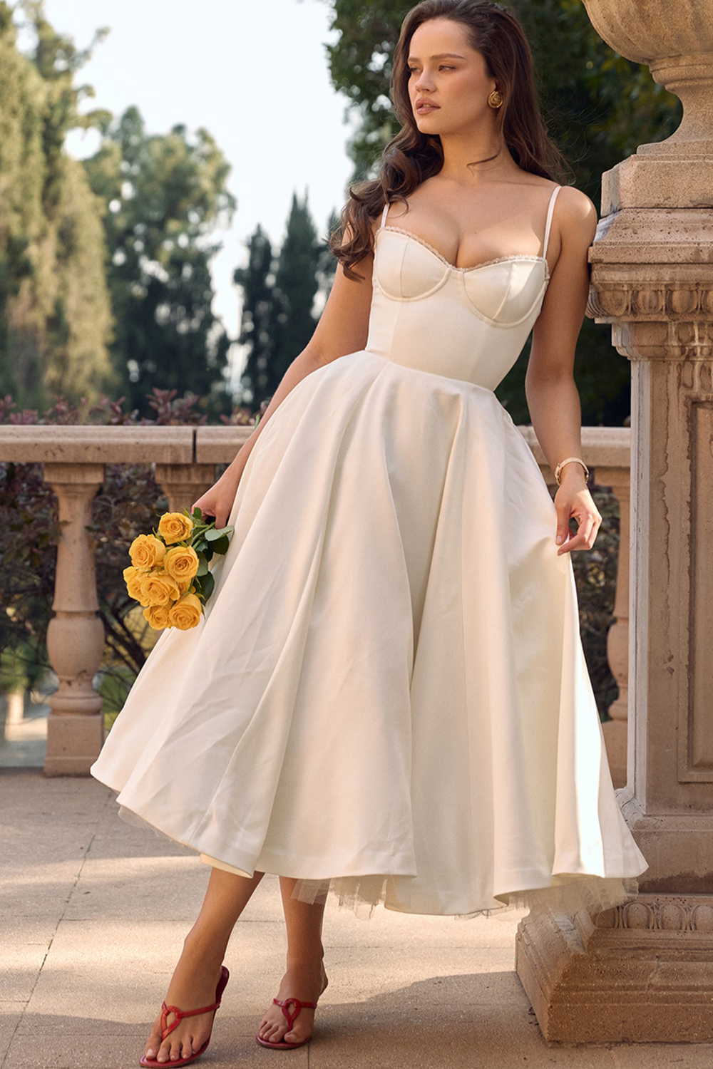 Vestido Midi Cloe - Modela a Cintura | Dupla Camada