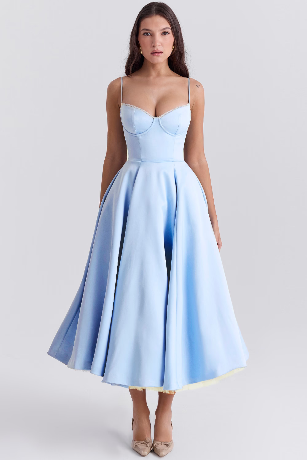Vestido Midi Cloe - Modela a Cintura | Dupla Camada