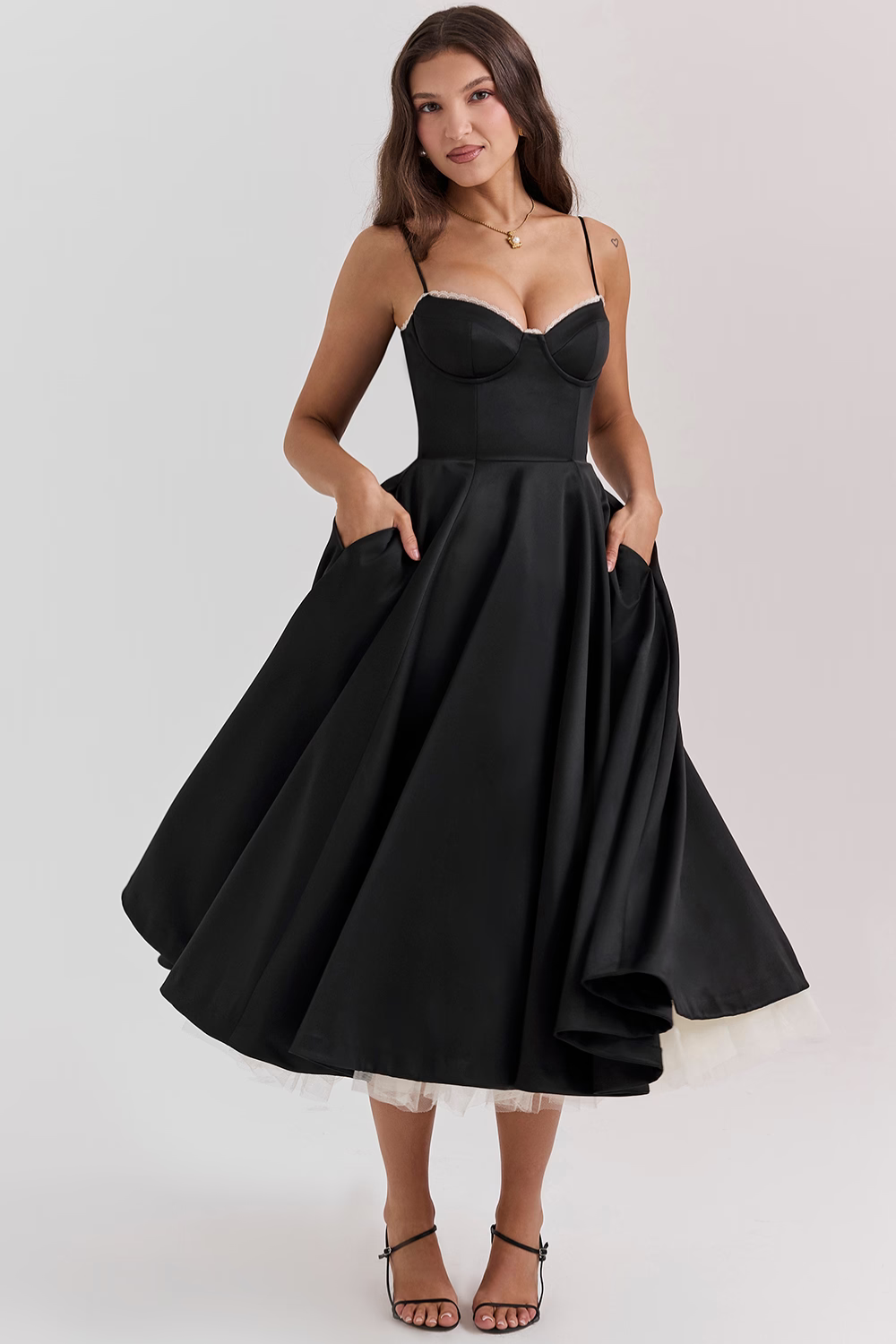Vestido Midi Cloe - Modela a Cintura | Dupla Camada