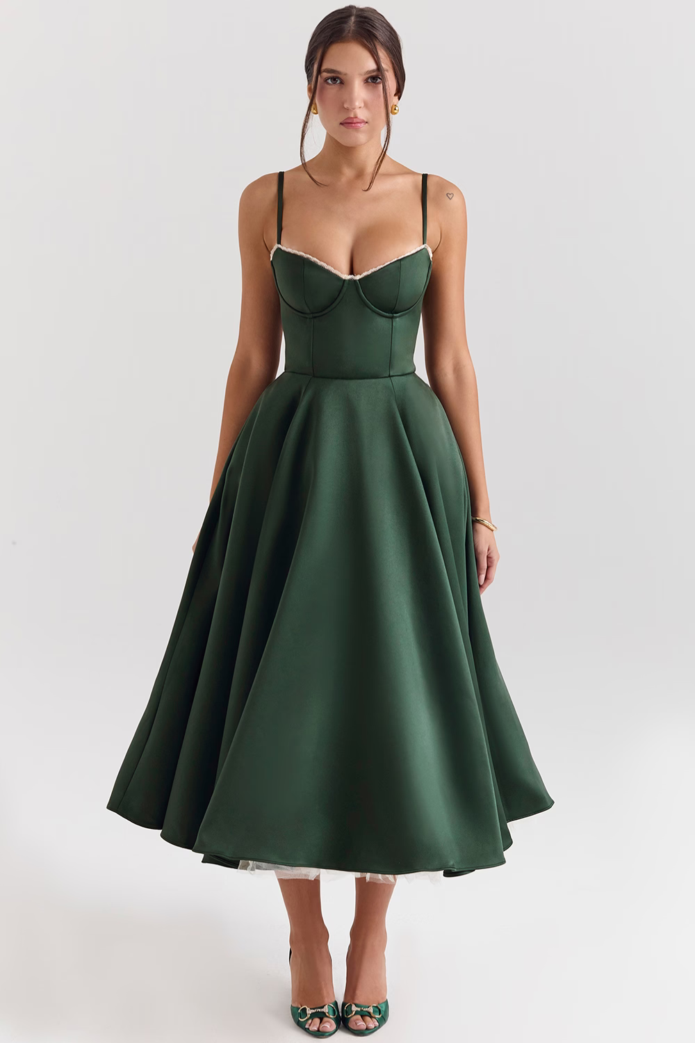 Vestido Midi Cloe - Modela a Cintura | Dupla Camada
