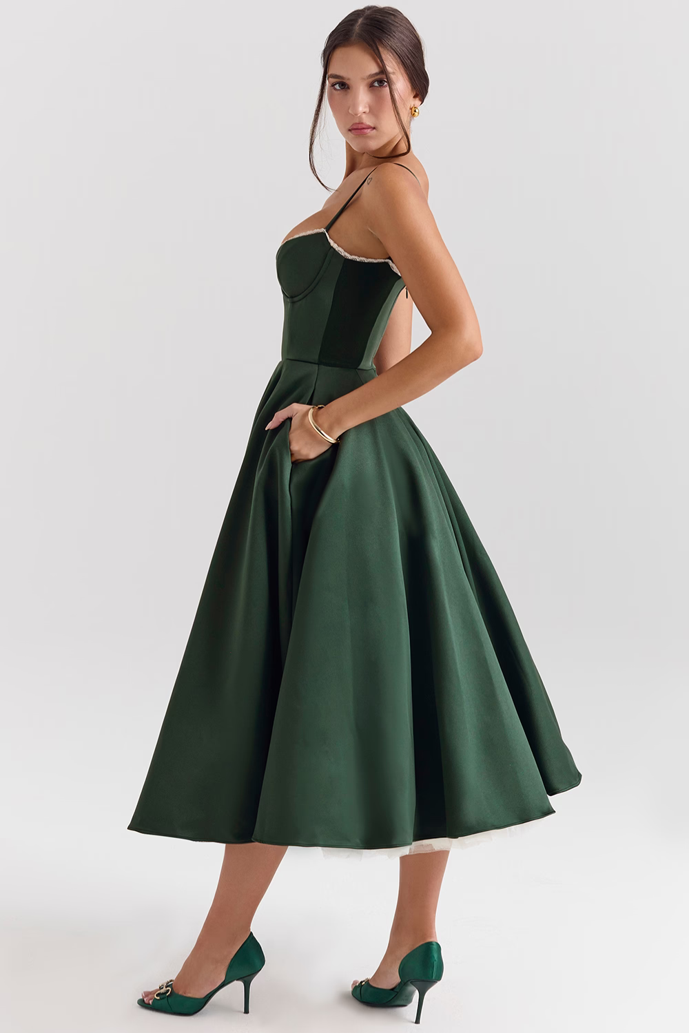 Vestido Midi Cloe - Modela a Cintura | Dupla Camada