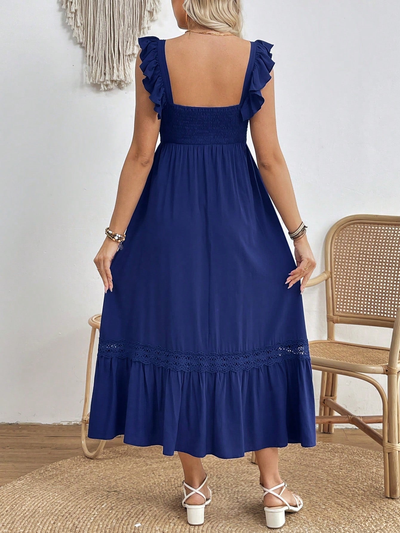 Vestido Feminino Maternal com manga voadora Mimi