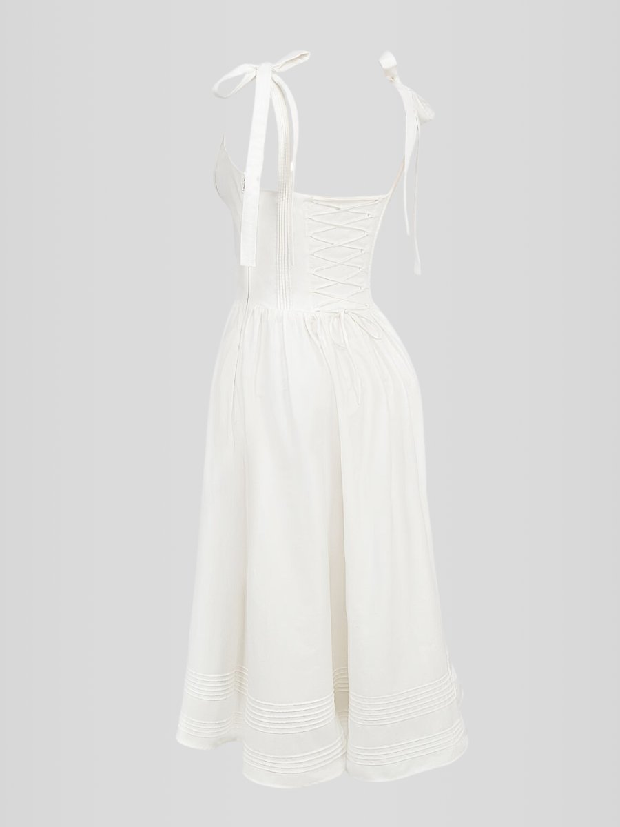 Vestido Corpete com barbatanas Modelo Becker