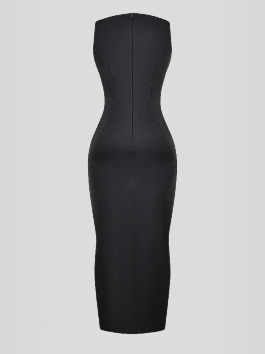 Vestido Longo Preto Modelo Naiva