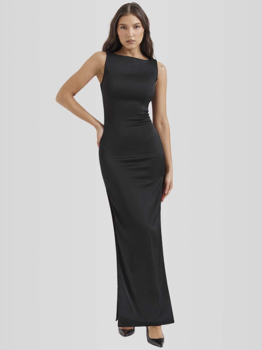 Vestido Longo Preto Modelo Naiva