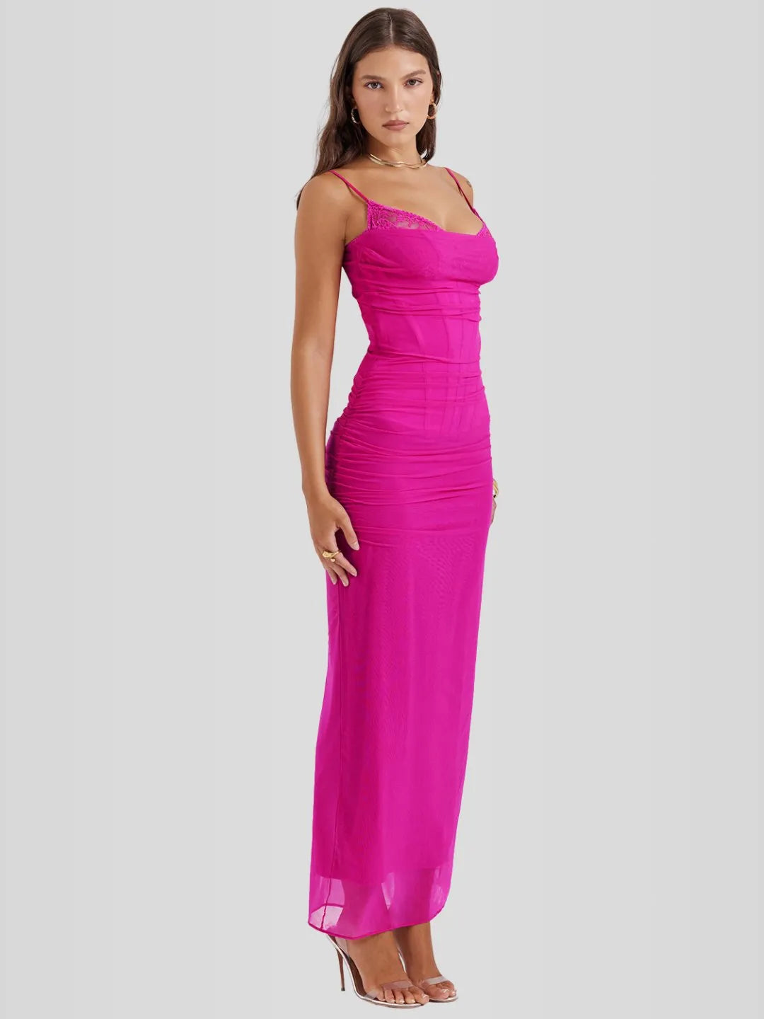 Vestido Longo Slim Fit - Modelo Nhayra