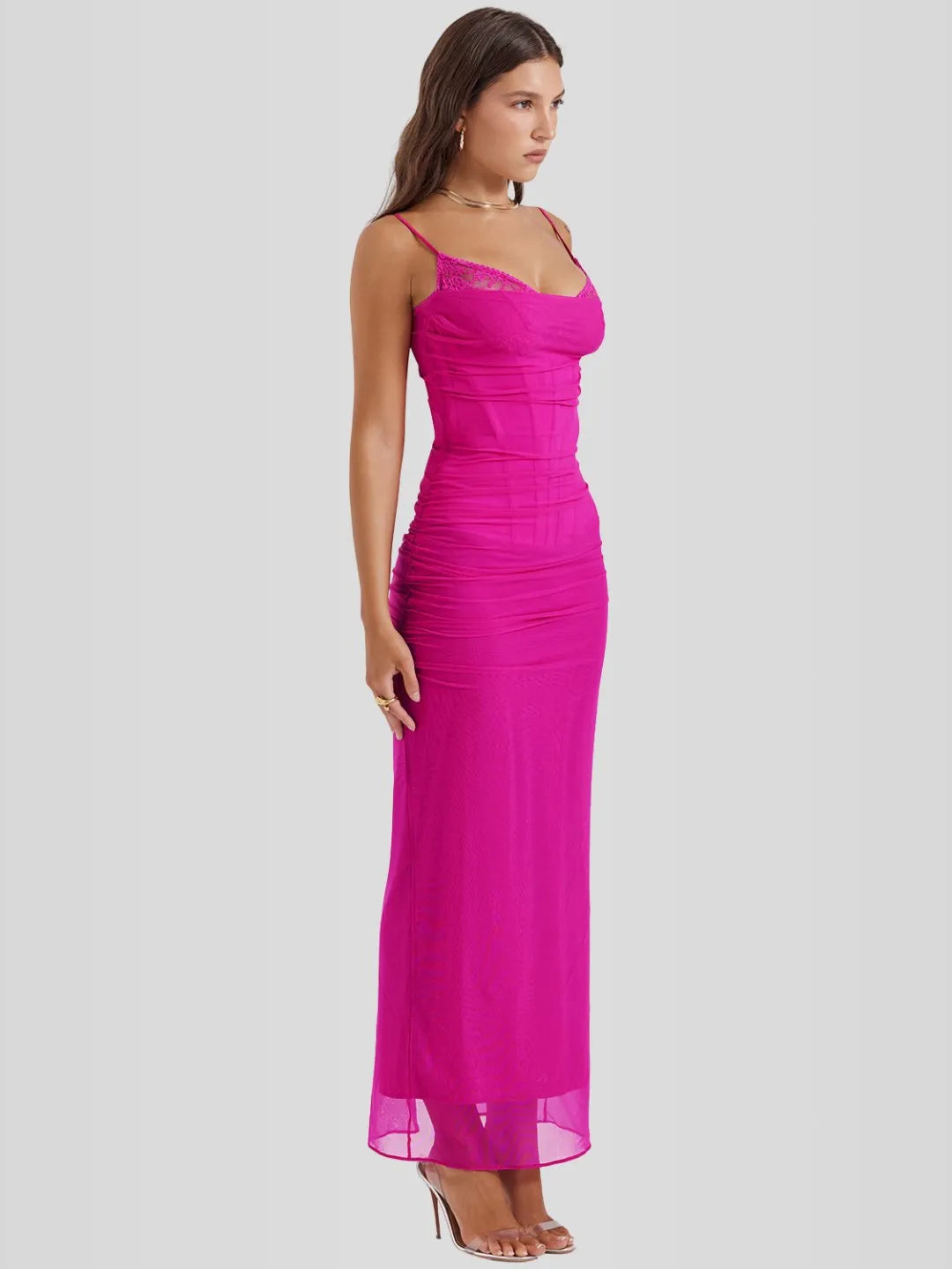 Vestido Longo Slim Fit - Modelo Nhayra