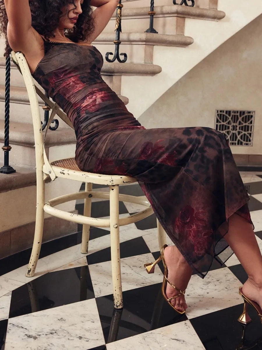 Vestido Longo Slim Fit - Modelo Nhayra