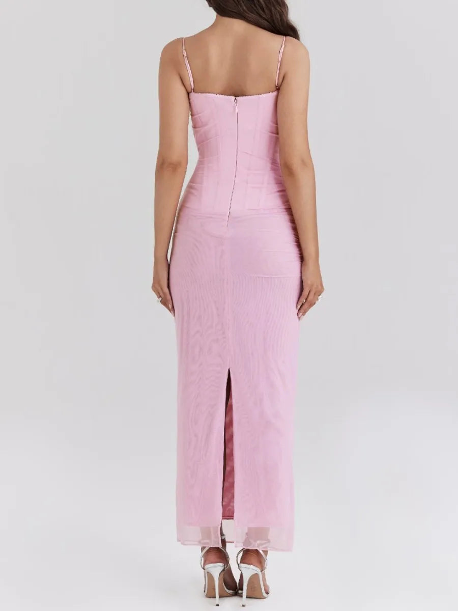 Vestido Longo Slim Fit - Modelo Nhayra