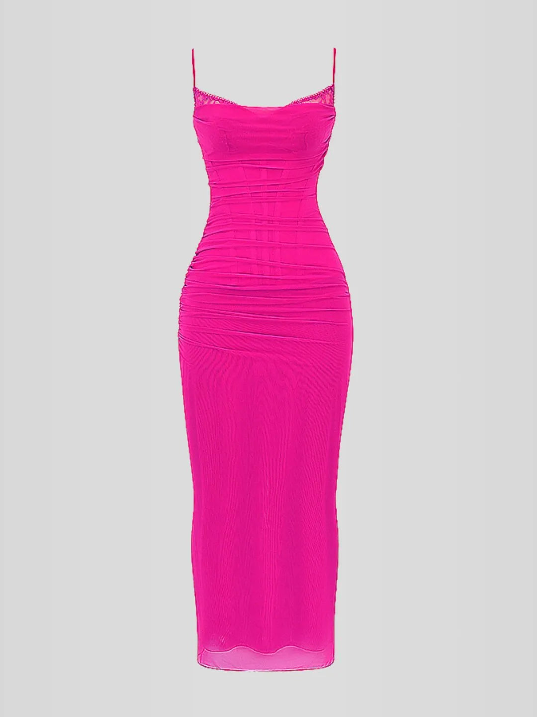 Vestido Longo Slim Fit - Modelo Nhayra