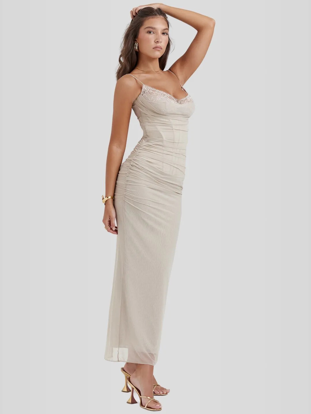 Vestido Longo Slim Fit - Modelo Nhayra