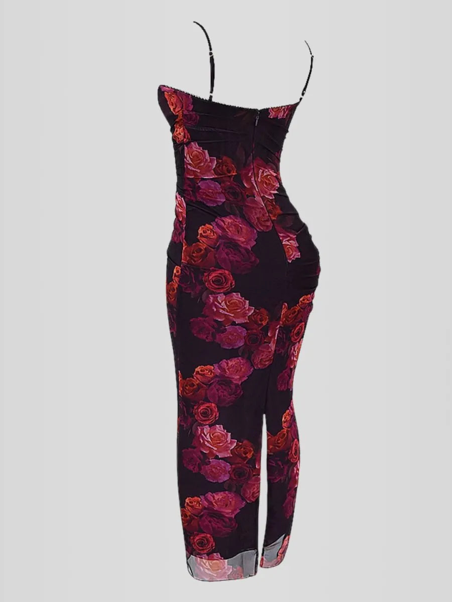 Vestido Longo Slim Fit - Modelo Nhayra