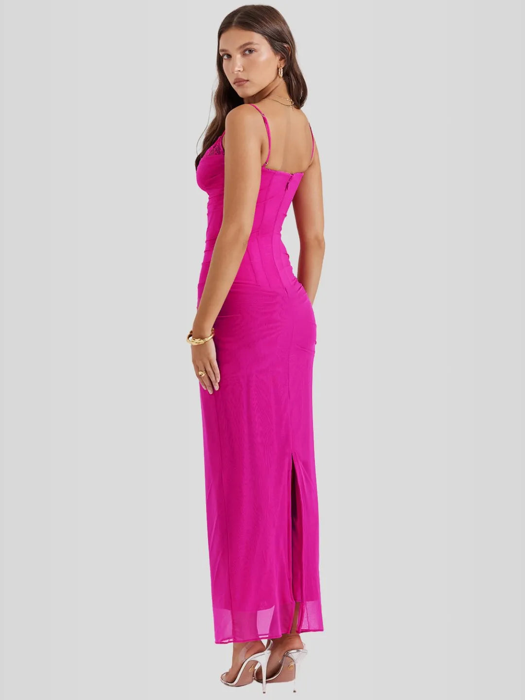 Vestido Longo Slim Fit - Modelo Nhayra