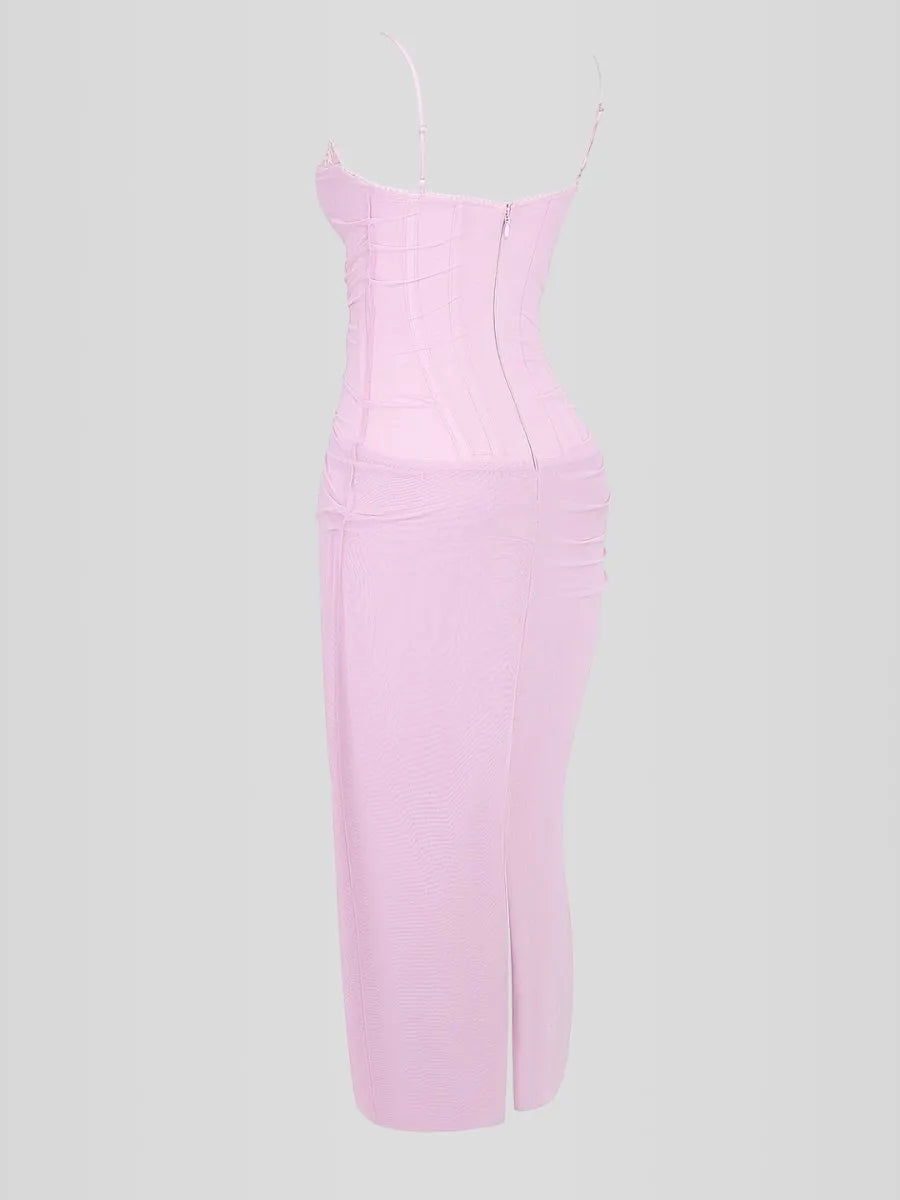 Vestido Longo Slim Fit - Modelo Nhayra