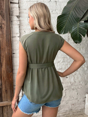 Blusa materna com cinto Antonella